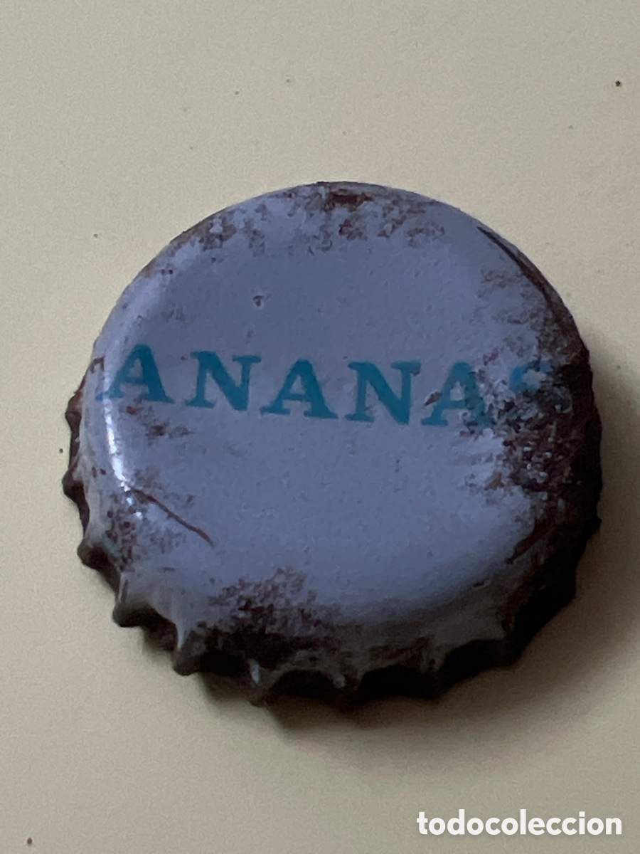 Otras Botellas y Bebidas Antiguas de colecci&oacute;n: T4/X10/O3. CHAPA - FRANCIA - Bebida de frutas u hortalizas - ANANAS
