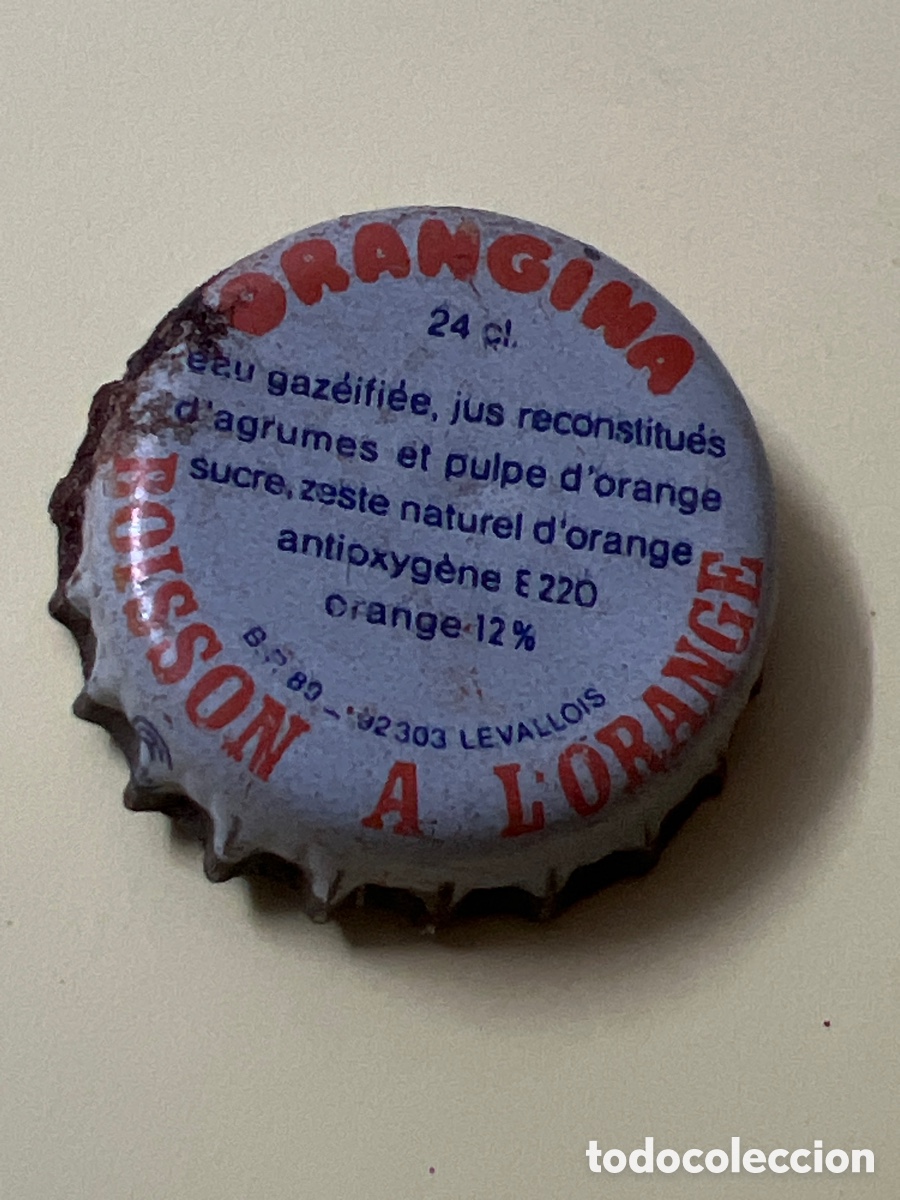 Otras Botellas y Bebidas Antiguas de colecci&oacute;n: T4/X8/J3. CHAPA - FRANCIA - Orangina - Capsules de Bi&egrave;res Francaises - Le Forum