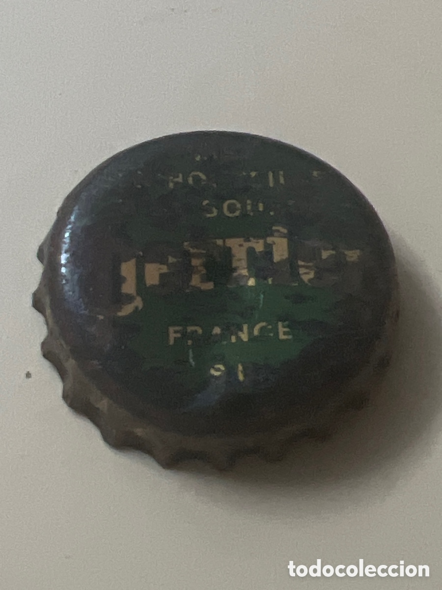 Otras Botellas y Bebidas Antiguas de colecci&oacute;n: T4/X6/P3. CHAPA AGUA ANTIGUA PERRIER