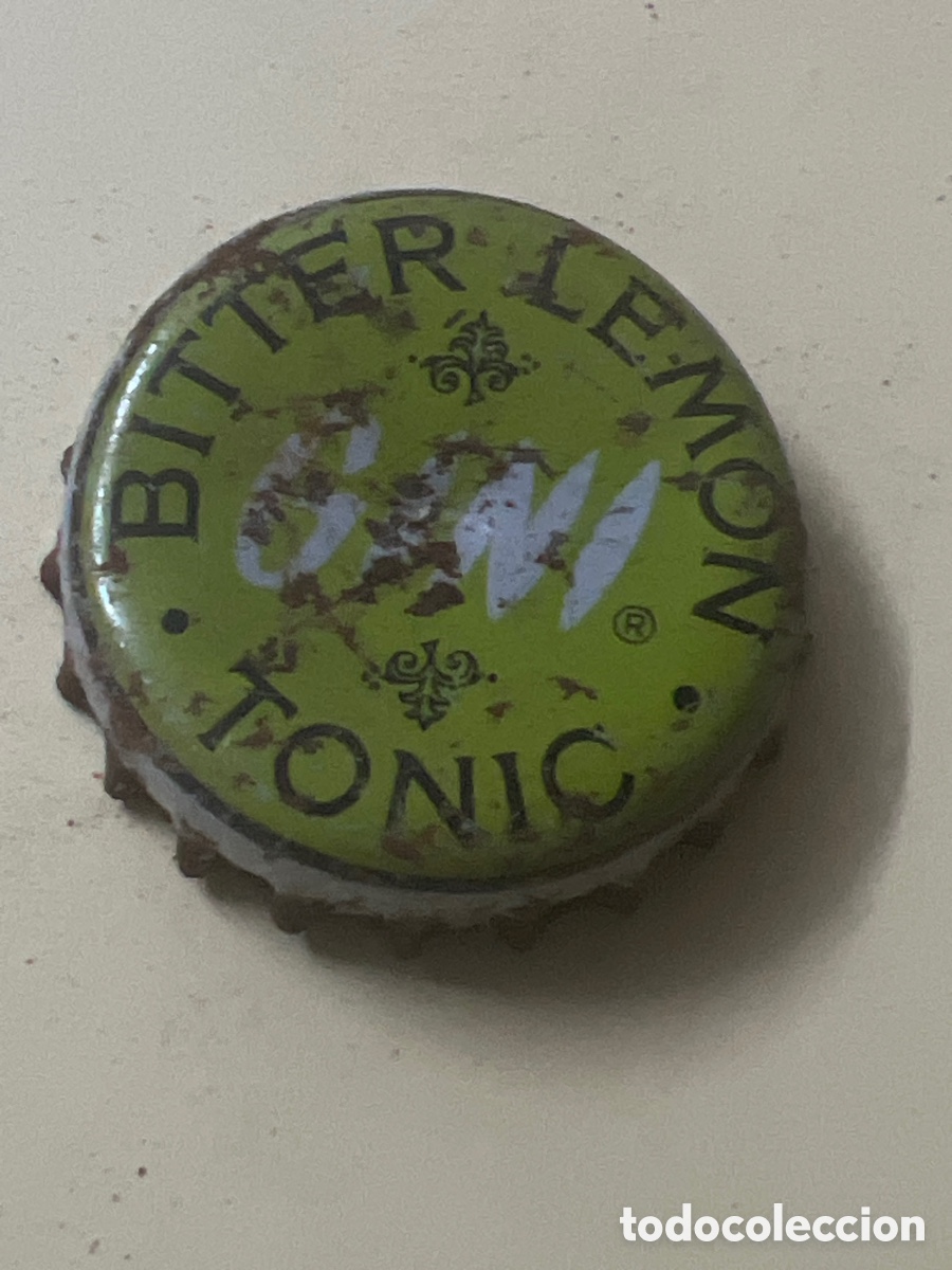 Otras Botellas y Bebidas Antiguas de colecci&oacute;n: T4/X4/D5. CHAPA BITTER LEMON TONIC