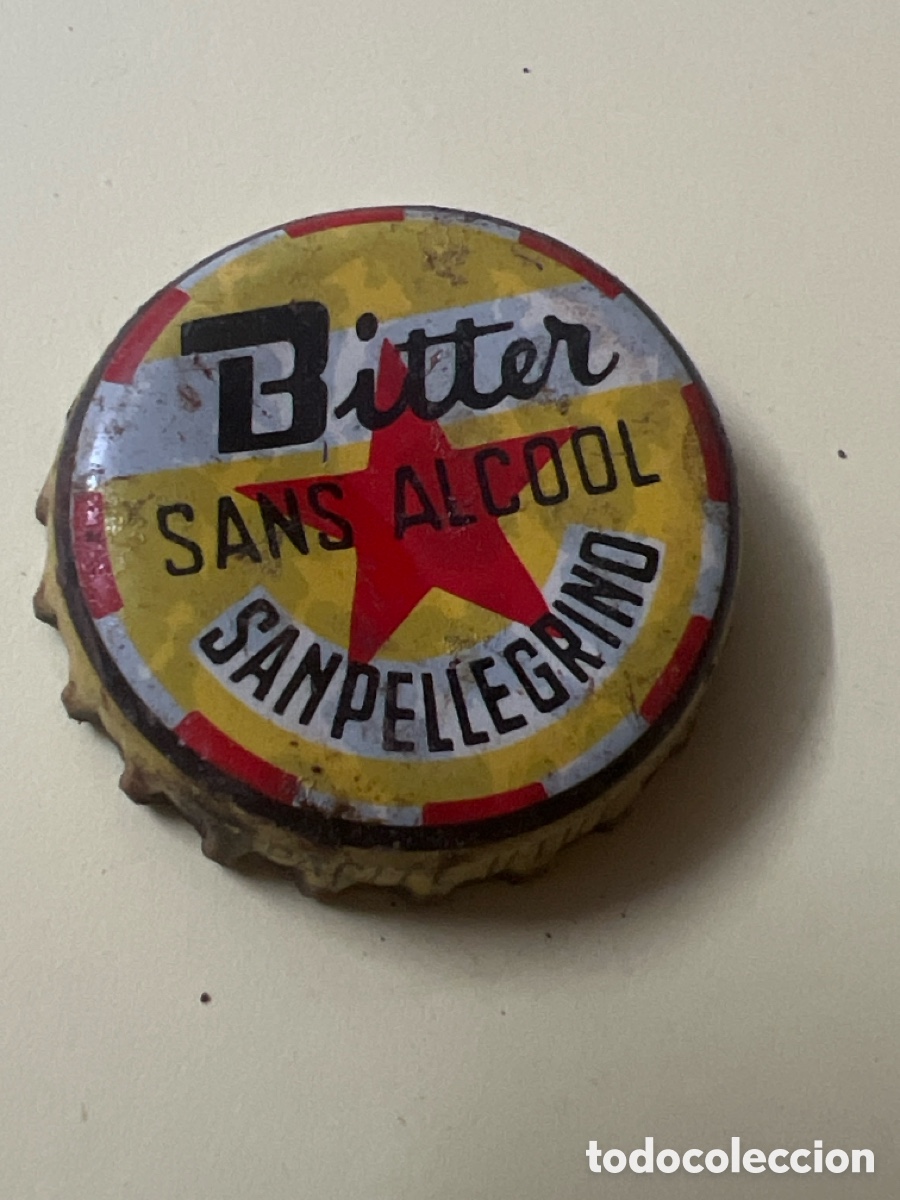 Otras Botellas y Bebidas Antiguas de colecci&oacute;n: G3. CHAPA ANTIGUA - Tappo A Corona Bitter Analcolico San Pellegrino