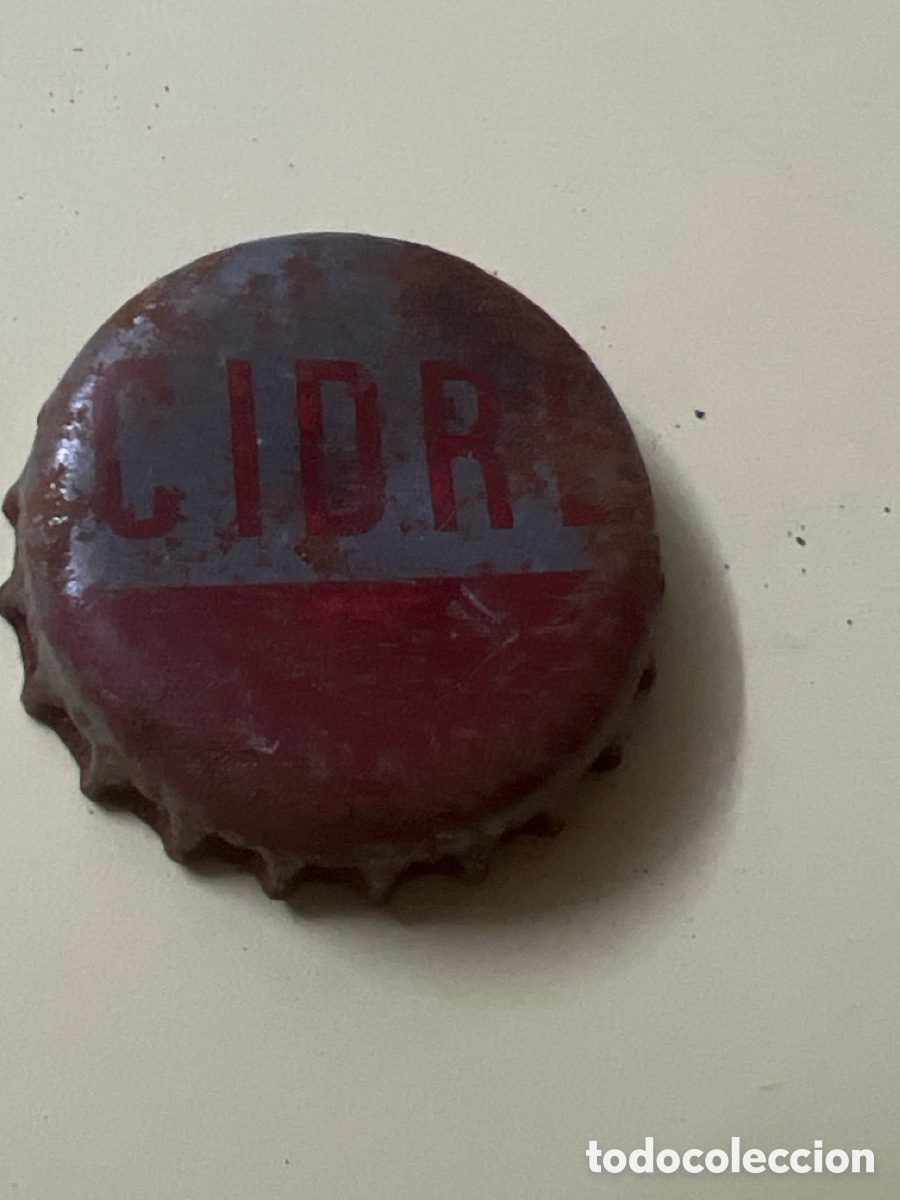 Otras Botellas y Bebidas Antiguas de colecci&oacute;n: G27. CHAPA ANTIGUA - CIDRE