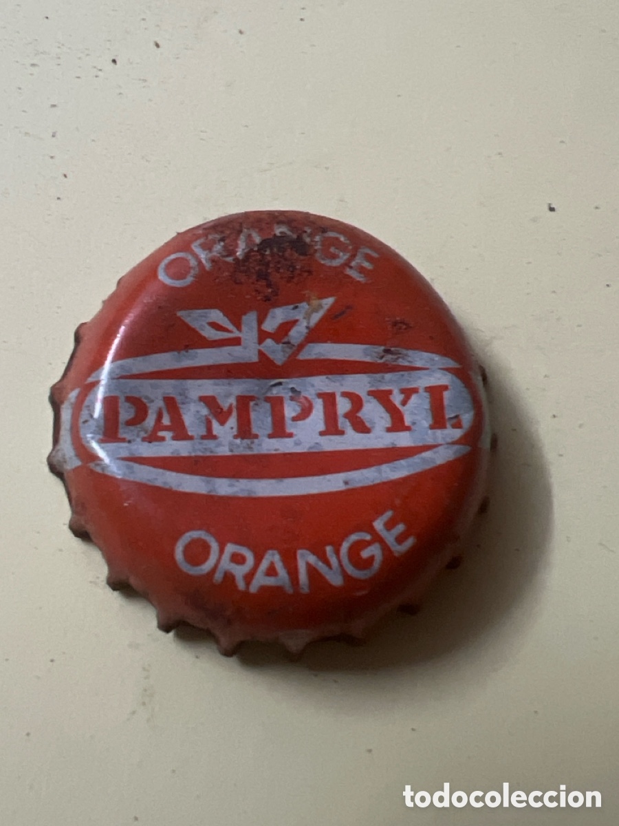 Otras Botellas y Bebidas Antiguas de colecci&oacute;n: G172. CHAPA PAMPRYL- ANTIGUA - ORANGE