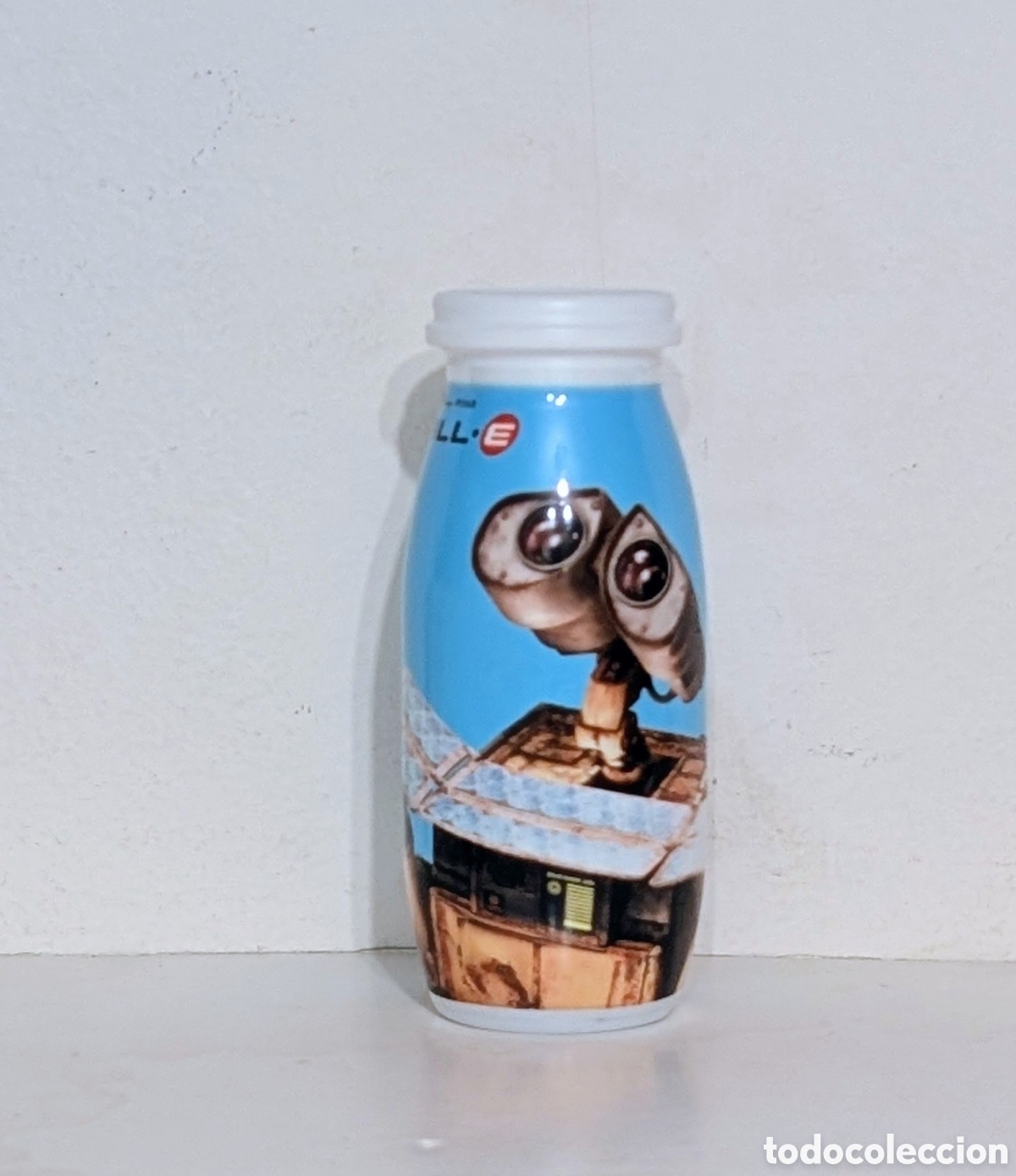Otras Botellas y Bebidas Antiguas de colecci&oacute;n: Botella envase Actimel WALL-E. Disney Pixar
