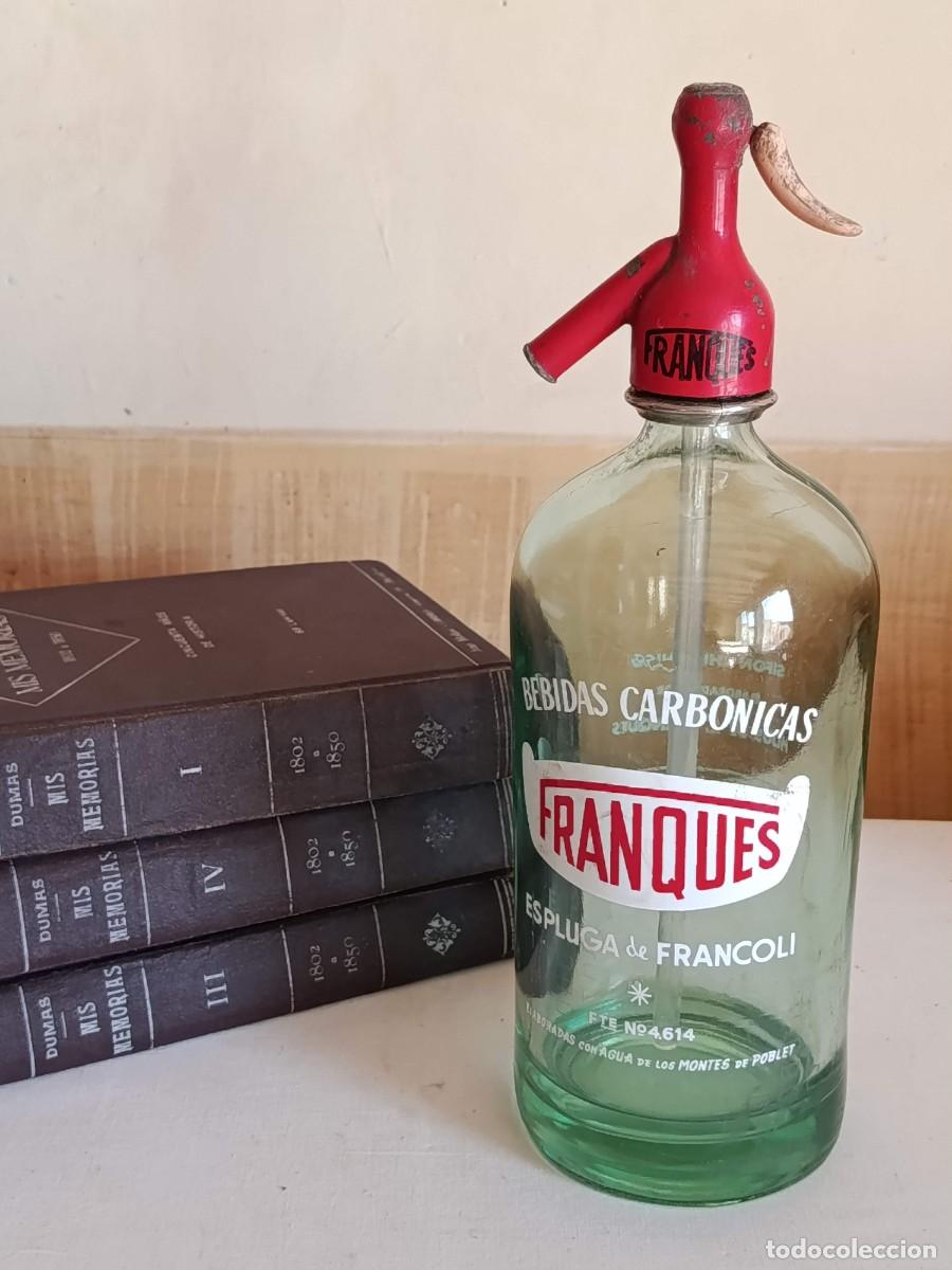 Otras Botellas y Bebidas Antiguas de colecci&oacute;n: Antiguo sif&oacute;n Franques