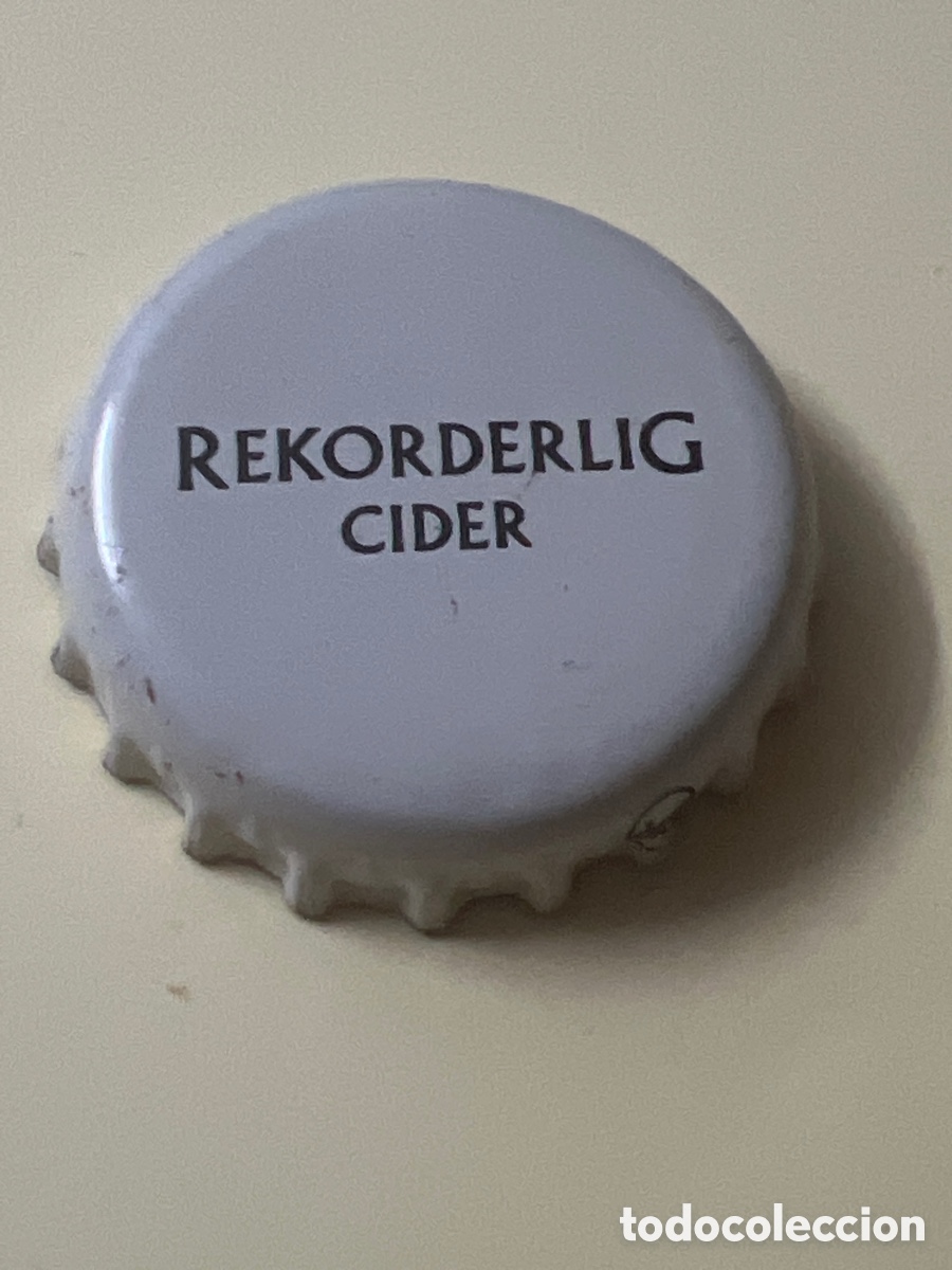 Otras Botellas y Bebidas Antiguas de colecci&oacute;n: T4/X12/O2. chapa de sidra rekorderlig