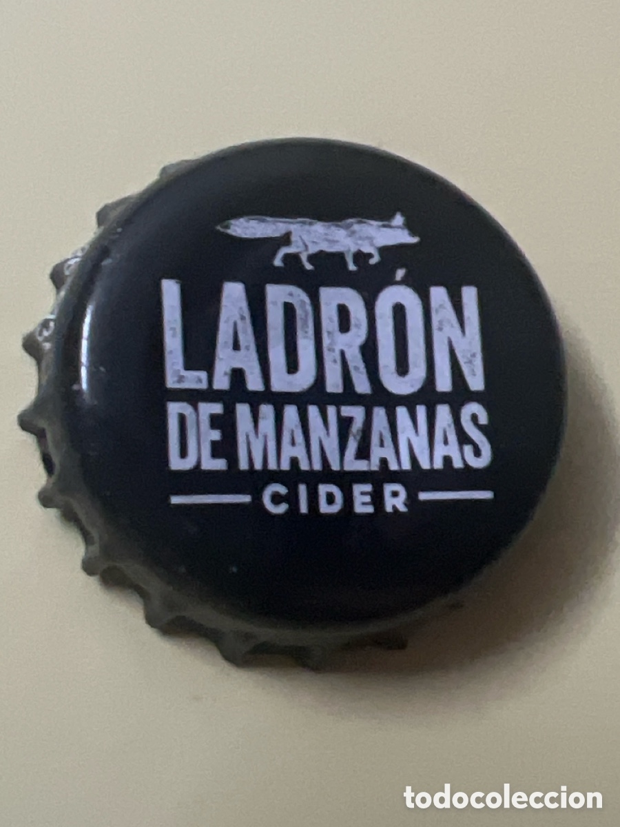 Otras Botellas y Bebidas Antiguas de colecci&oacute;n: T4/X12/P5. CHAPA SIDRA LADRON DE MANZANAS - CIDER
