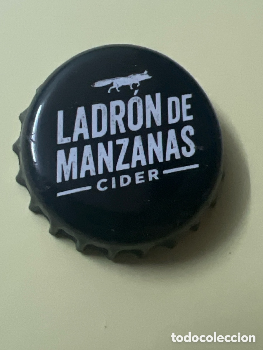 Otras Botellas y Bebidas Antiguas de colecci&oacute;n: T4/X14/A1. CHAPA SIDRA LADRON DE MANZANAS - CIDER