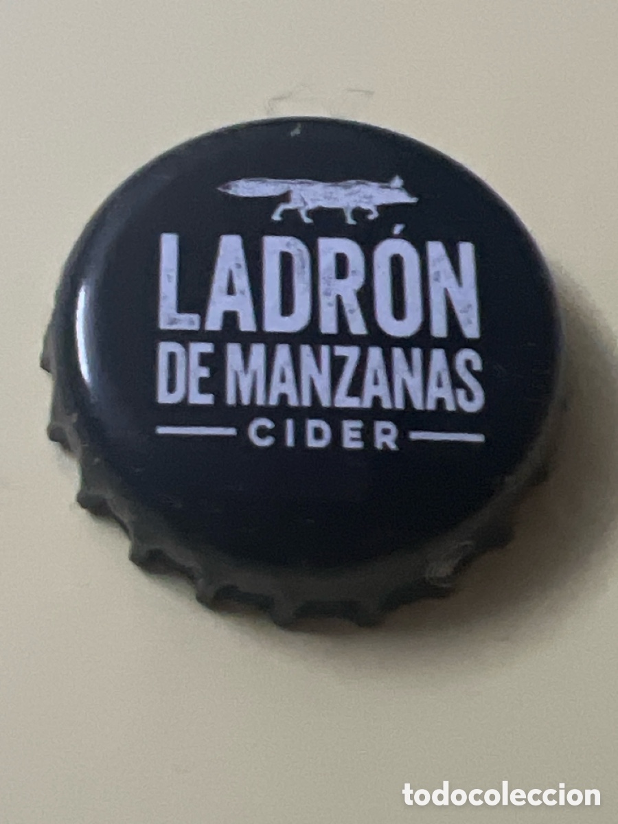 Otras Botellas y Bebidas Antiguas de colecci&oacute;n: T4/X14/B5. CHAPA SIDRA LADRON DE MANZANAS - CIDER