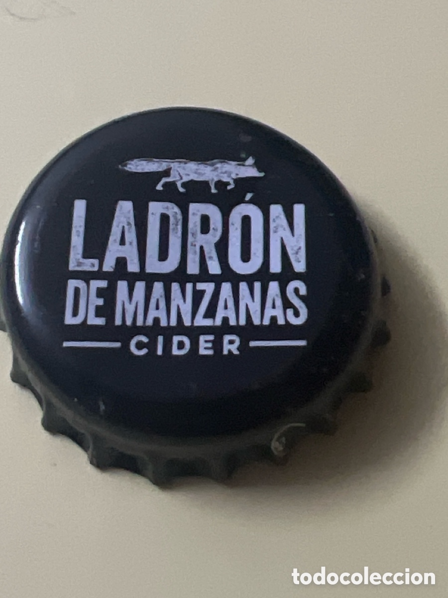 Otras Botellas y Bebidas Antiguas de colecci&oacute;n: T4/X14/B6. CHAPA SIDRA LADRON DE MANZANAS - CIDER