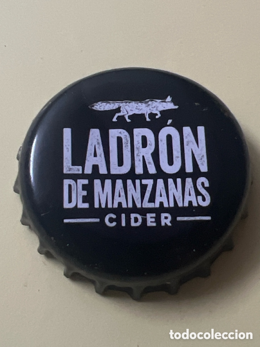 Otras Botellas y Bebidas Antiguas de colecci&oacute;n: T4/X14/C1. CHAPA SIDRA LADRON DE MANZANAS - CIDER
