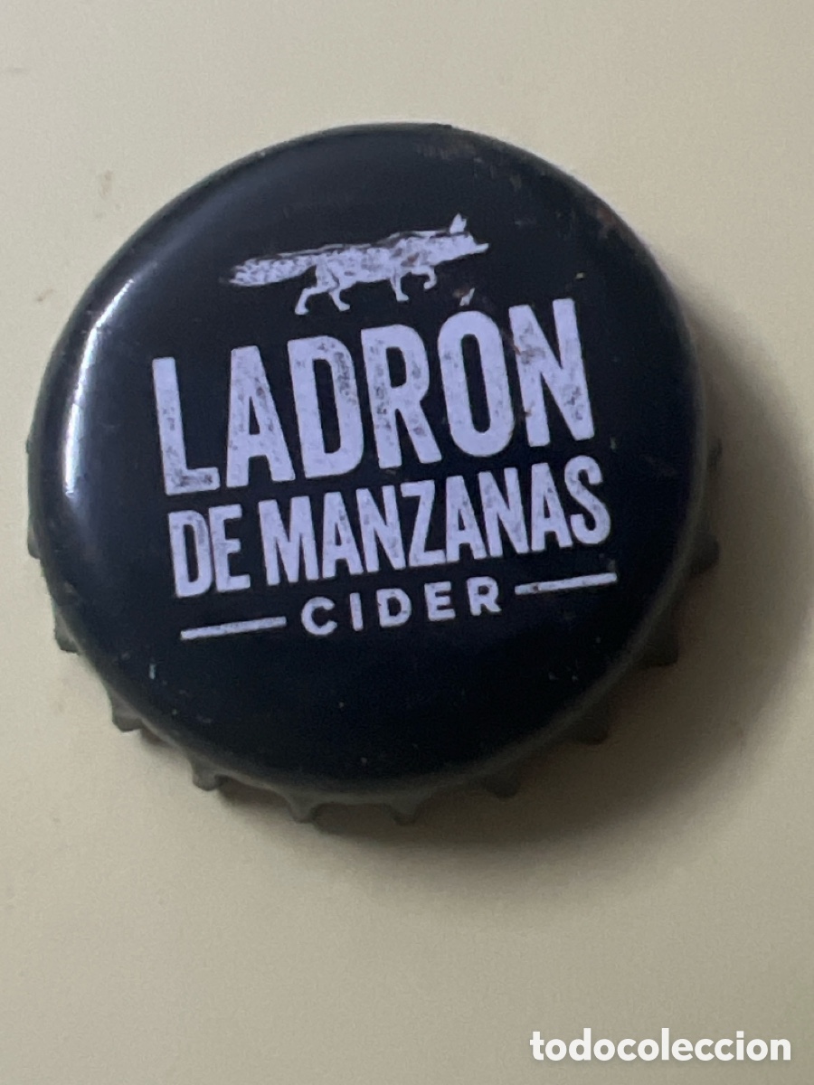 Otras Botellas y Bebidas Antiguas de colecci&oacute;n: T4/X14/D4. CHAPA SIDRA LADRON DE MANZANAS - CIDER