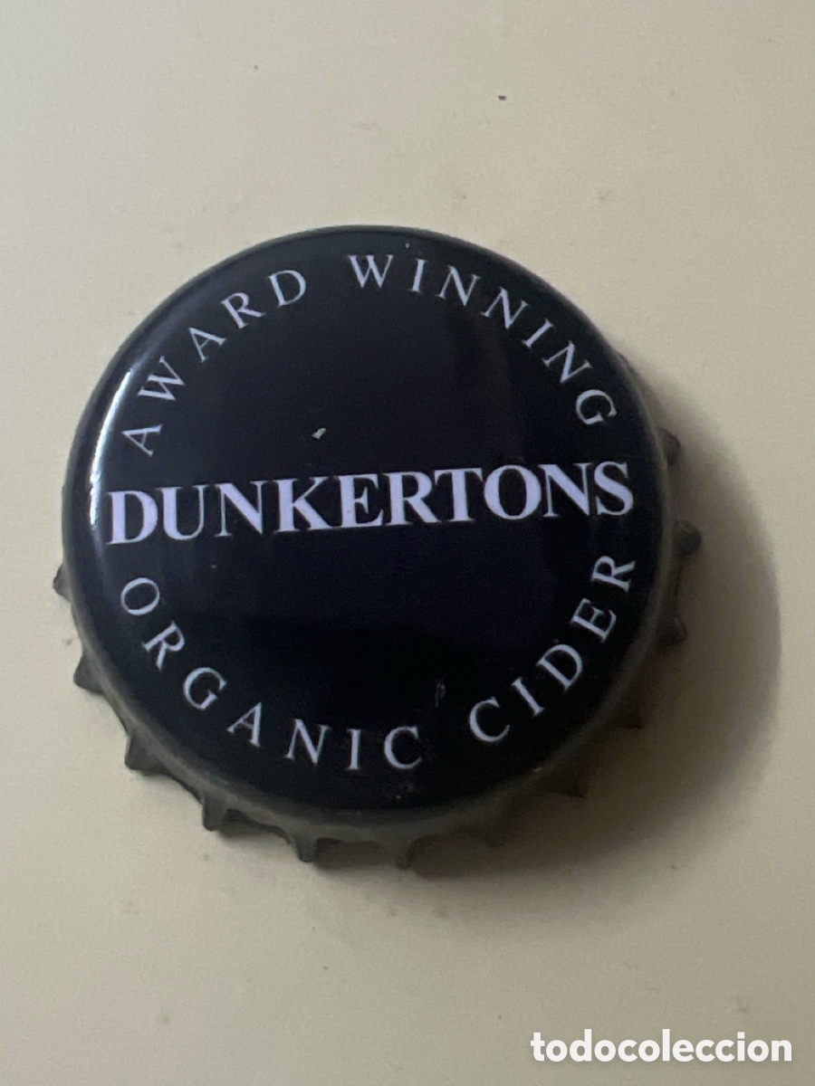 Otras Botellas y Bebidas Antiguas de colecci&oacute;n: T4/X14/J4. CHAPA - Dunkertons Organic Cider Bottle Top Crown Star Cap Used Herefordshire