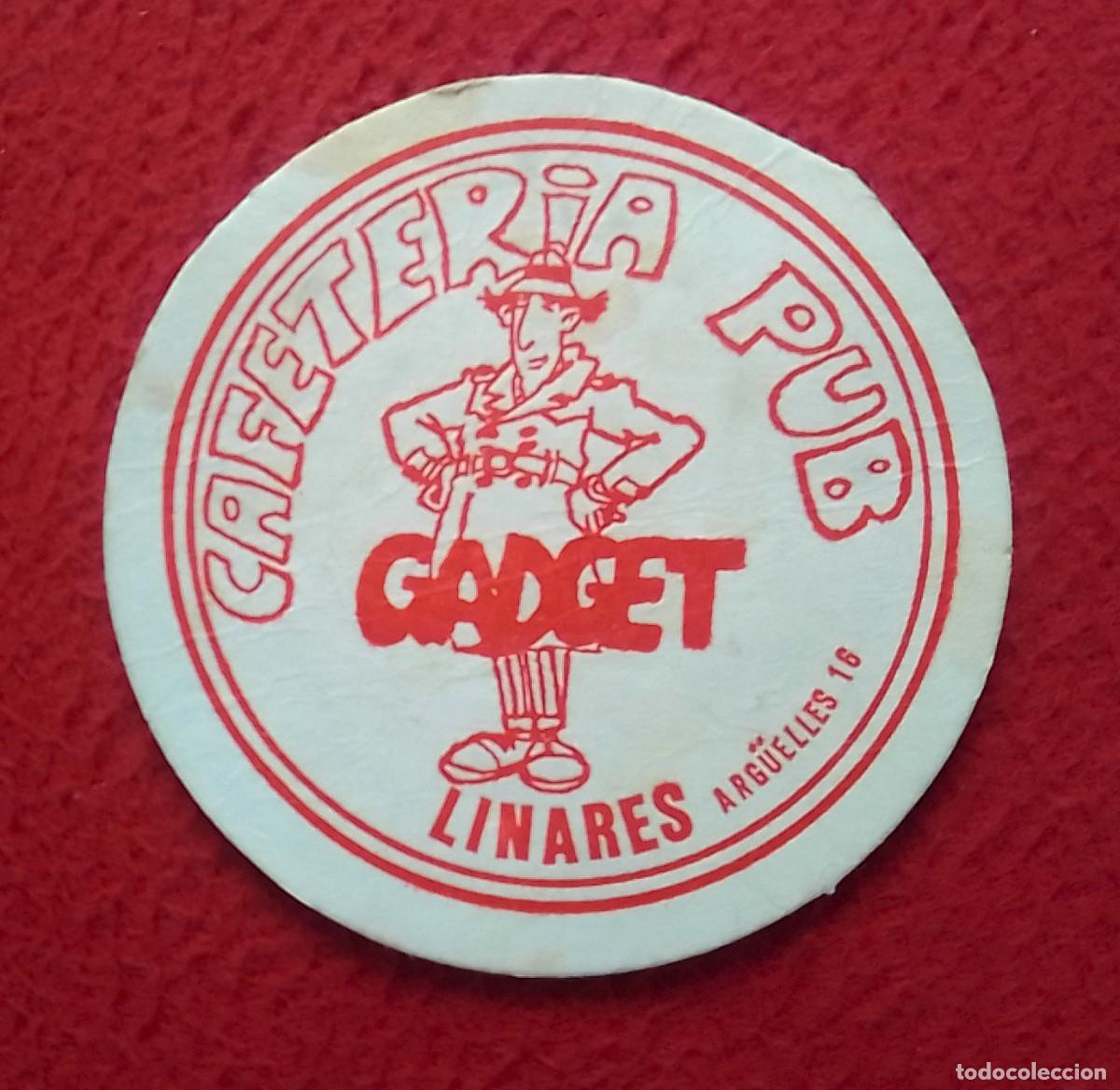 Otras Botellas y Bebidas Antiguas de colecci&oacute;n: ANTIGUO CURIOSO POSAVASOS OLD COASTER MAT CAFETER&Iacute;A PUB GADGET LINARES JA&Eacute;N..INSPECTOR INSPECTEUR...