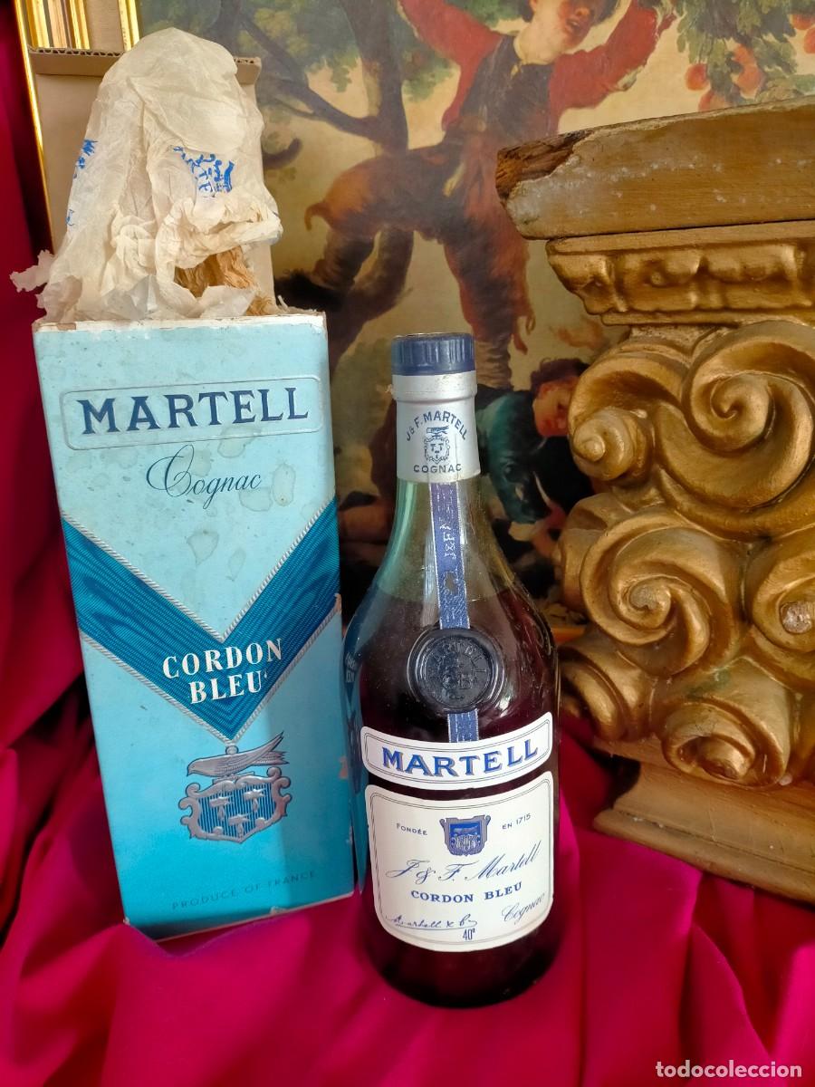 Otras Botellas y Bebidas Antiguas de colecci&oacute;n: MARTELL COGNAC CORDON BLEU CON SU CAJA ORIGINAL