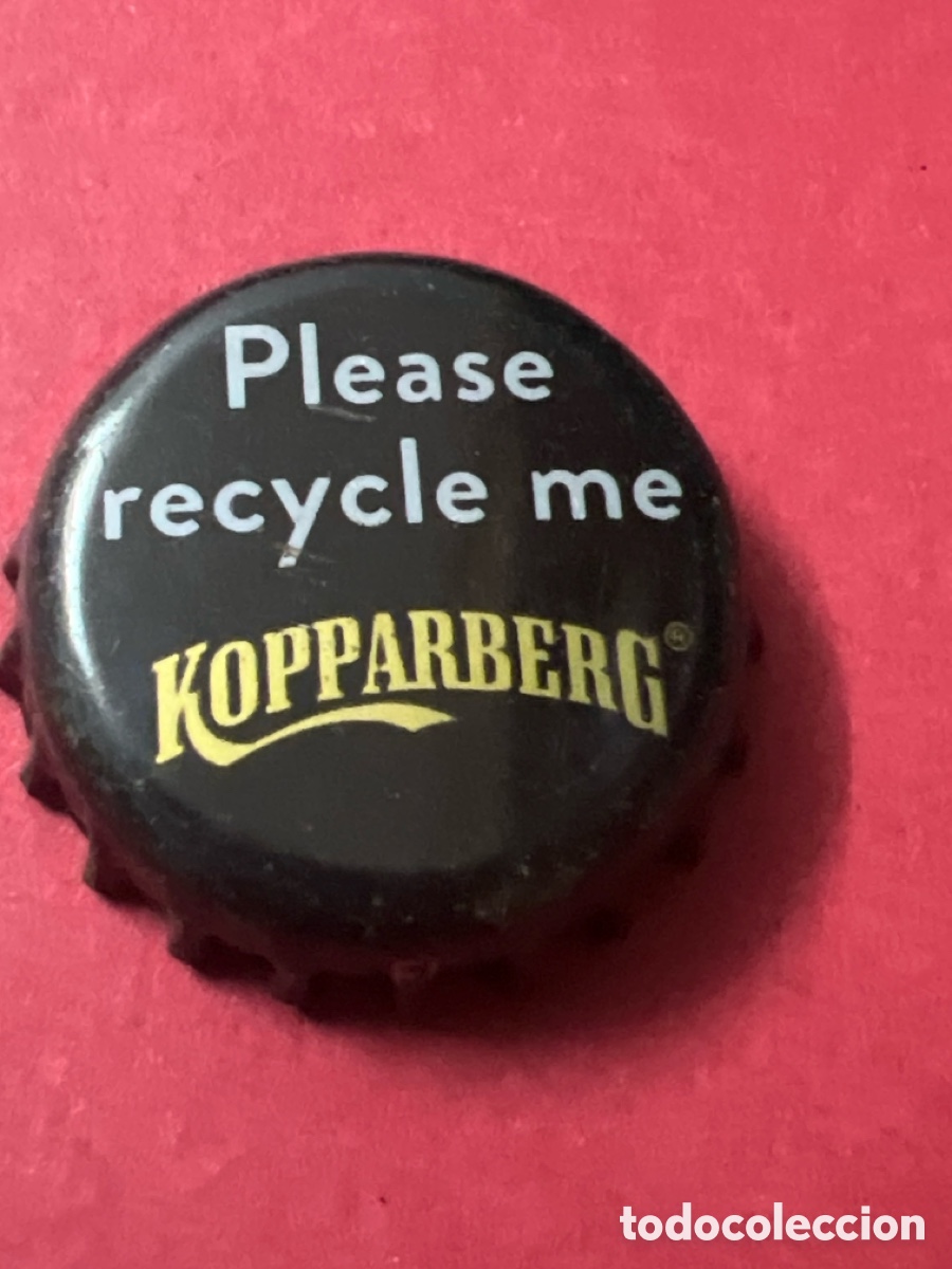 Otras Botellas y Bebidas Antiguas de colecci&oacute;n: T4/X15/K4. chapa tap&oacute;n corona de sidra kopparberg, please recycle me