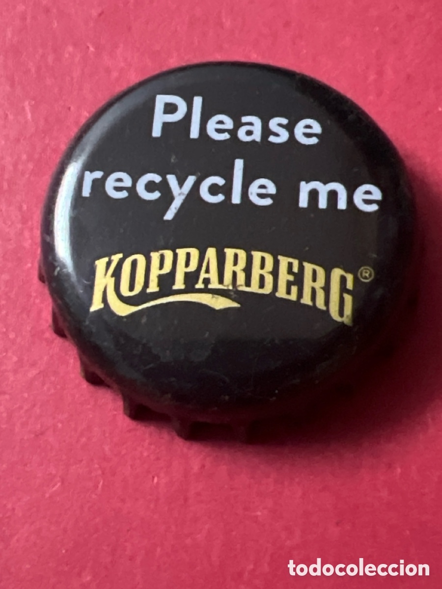 Otras Botellas y Bebidas Antiguas de colecci&oacute;n: T4/X15/L5. chapa tap&oacute;n corona de sidra kopparberg, please recycle me