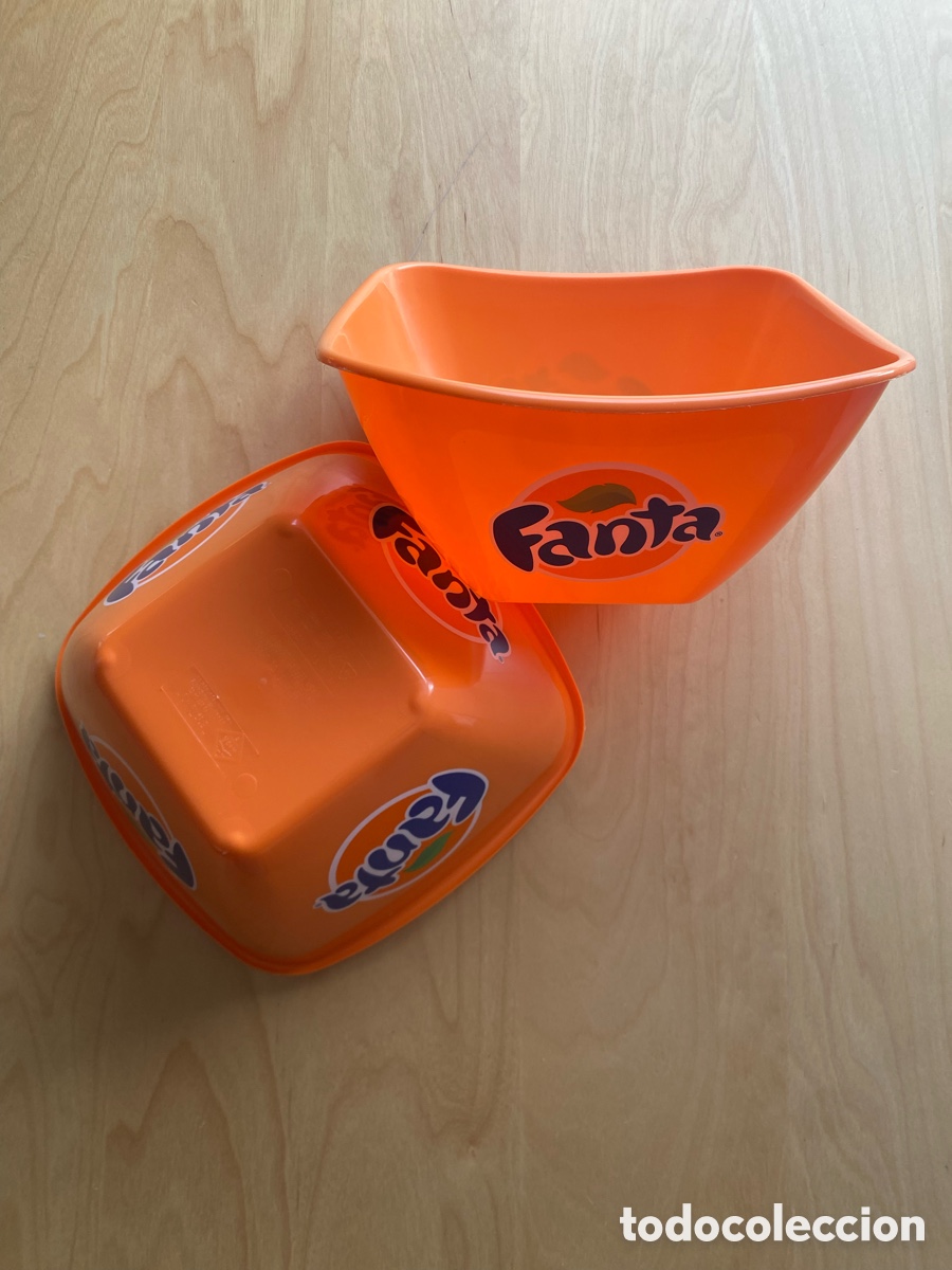Otras Botellas y Bebidas Antiguas de colecci&oacute;n: 4 Bols Fanta Naranja Pl&aacute;stico