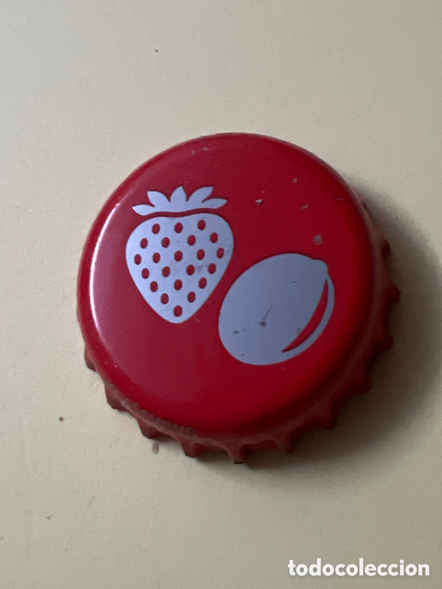 Otras Botellas y Bebidas Antiguas de colecci&oacute;n: T4/X13/E6. CHAPA TAP&Oacute;N CORONA WILD PANTHER FRESA