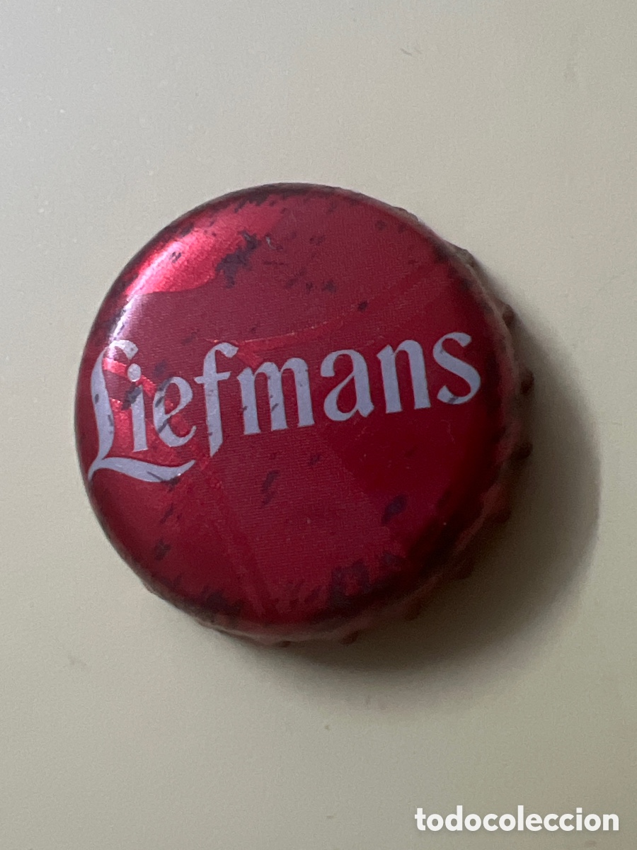 Otras Botellas y Bebidas Antiguas de colecci&oacute;n: T4/X16/H1. Chapa tap&oacute;n corona de la cerveza belga LIEFMANS