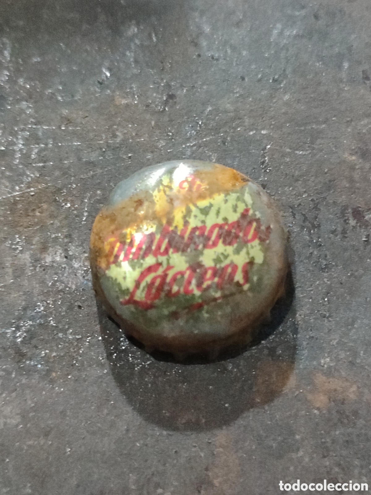 Otras Botellas y Bebidas Antiguas de colecci&oacute;n: Muy rara chapa corona tapa de Combinados Lacteos, central lechera Tortosa. RARISIMA.