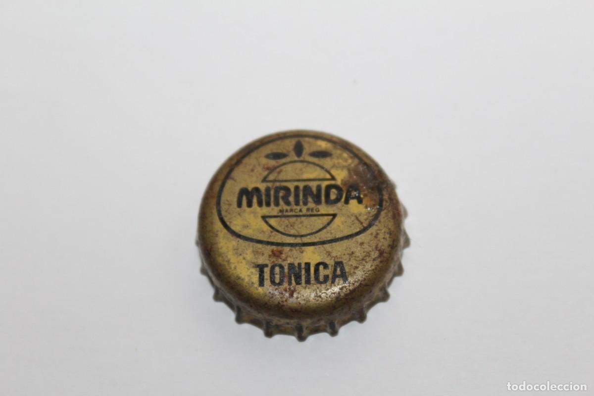 Otras Botellas y Bebidas Antiguas de colecci&oacute;n: ANTIGUA CHAPA MIRINDA TONICA COLECCION ZOO - LEON N&ordm;25