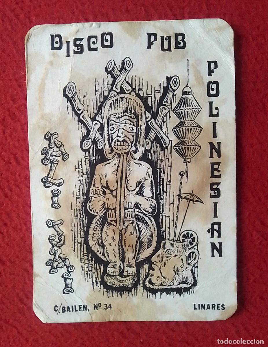 Otras Botellas y Bebidas Antiguas de colecci&oacute;n: ANTIGUO POSAVASOS OLD COASTER MAT DISCO PUB POLINESIAN POLINESIO ALI JAI LINARES JA&Eacute;N POLINESIA...