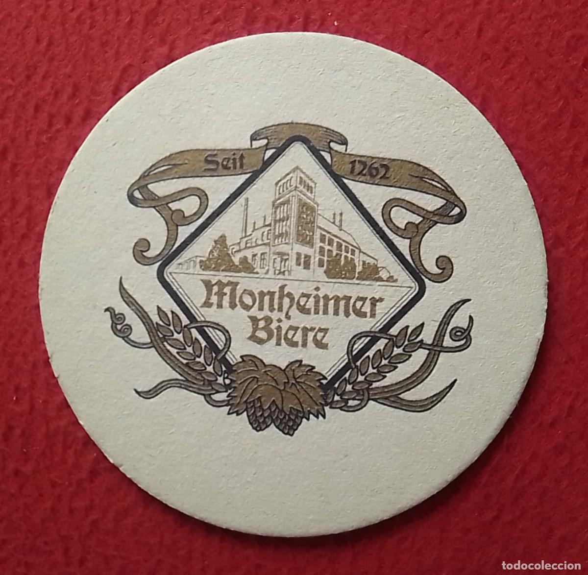 Otras Botellas y Bebidas Antiguas de colecci&oacute;n: ANTIGUO POSAVASOS OLD COASTER MAT CERVEZA BEER BIER BI&Egrave;RE CERVEJA MONHEIMER ALT DAS GUTE..ALEMANIA ?