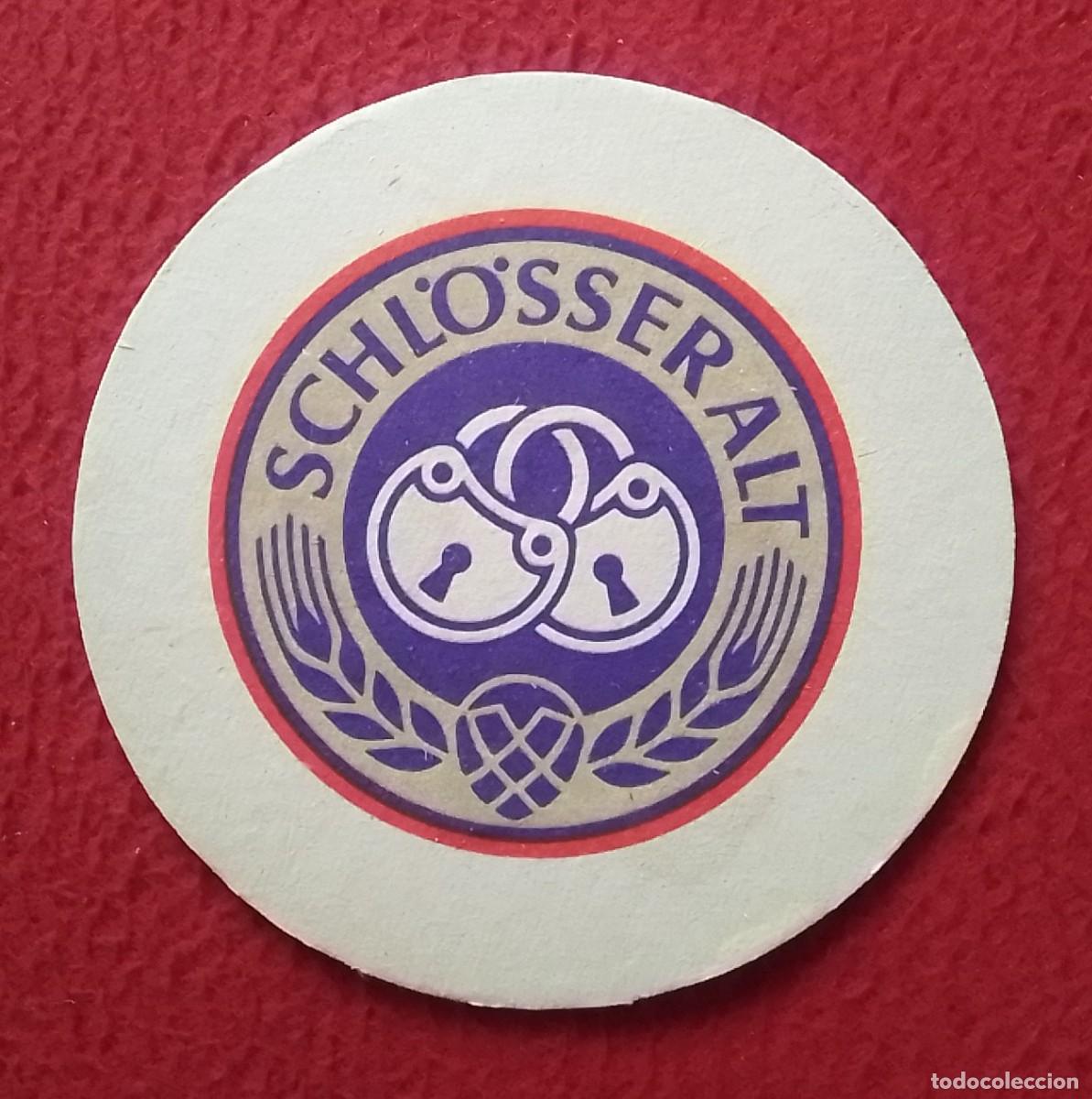 Otras Botellas y Bebidas Antiguas de colecci&oacute;n: ANTIGUO POSAVASOS OLD COASTER MAT CERVEZA BEER BIER BI&Egrave;RE CERVEJA SCHL&Ouml;SSER ALT D&Uuml;SSELDORF ALEMANIA.