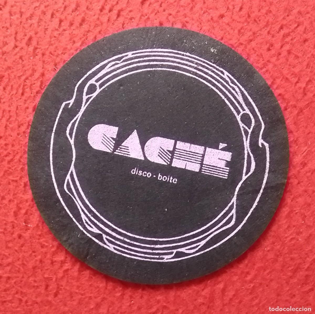 Otras Botellas y Bebidas Antiguas de colecci&oacute;n: ANTIGUO POSAVASOS OLD COASTER MAT DISCOTHEQUE BO&Icirc;TE DISCOTECA DISCO CACH&Eacute; &iquest; MADRID ? VER FOTOS...