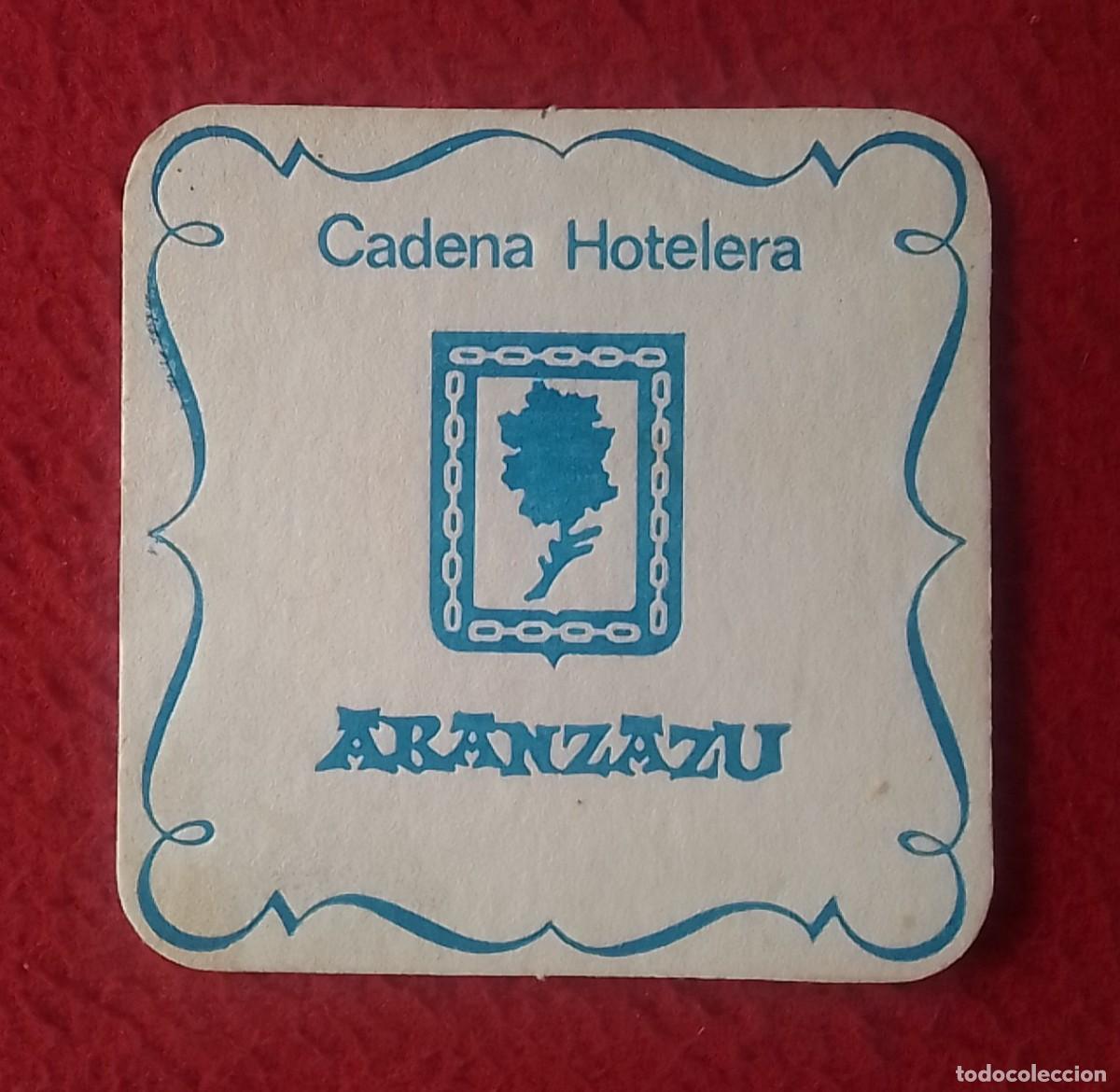 Otras Botellas y Bebidas Antiguas de colecci&oacute;n: ANTIGUO POSAVASOS OLD COASTER MAT CADENA HOTELERA ARANZAZU..HOTEL..HOTELES..VER FOTOS Y DESCRIPCI&Oacute;N.