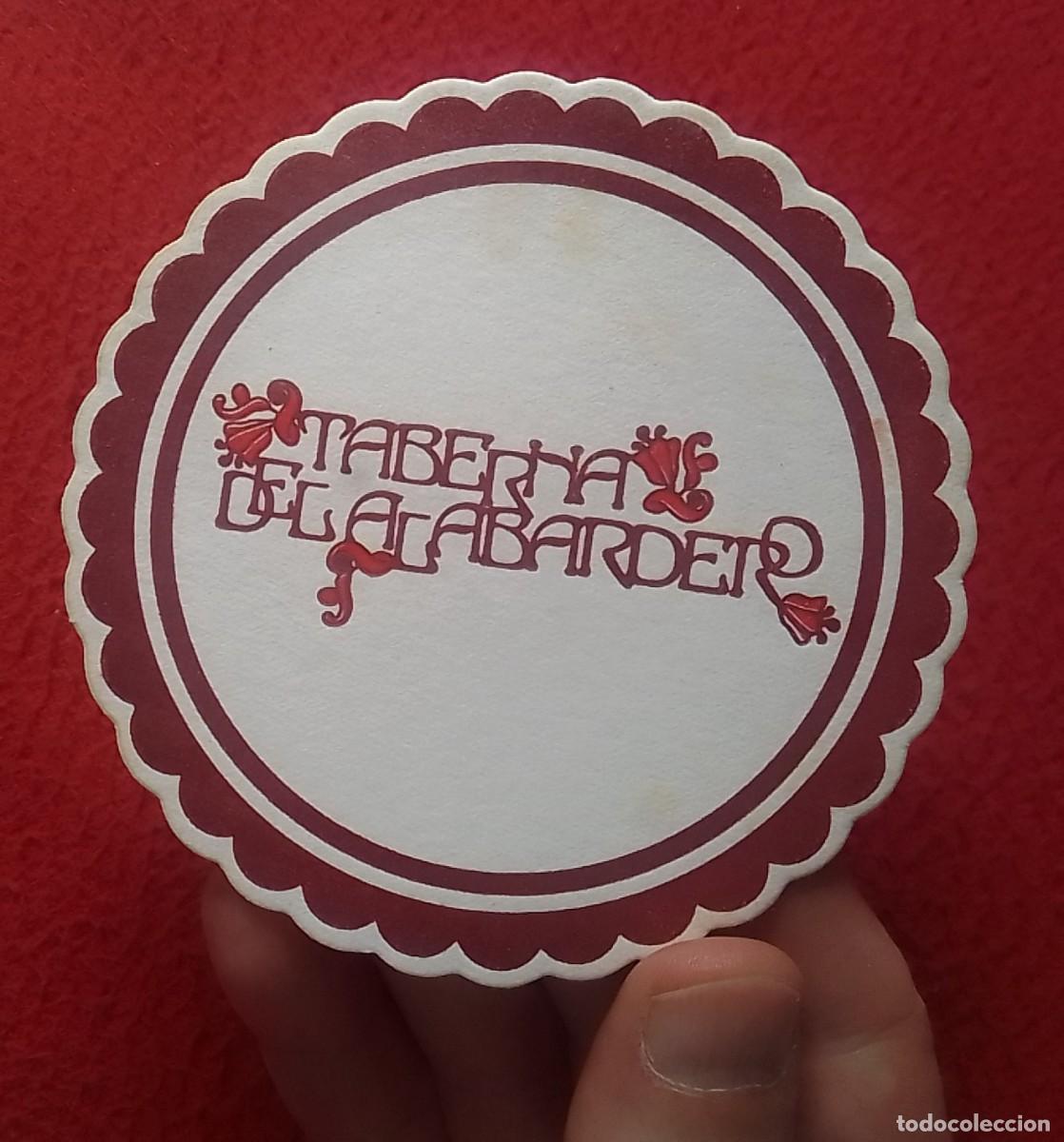 Otras Botellas y Bebidas Antiguas de colecci&oacute;n: ANTIGUO POSAVASOS OLD COASTER MAT TABERNA DEL ALABARDERO..MADRID ? SEVILLA ? PUERTO BANUS ?...