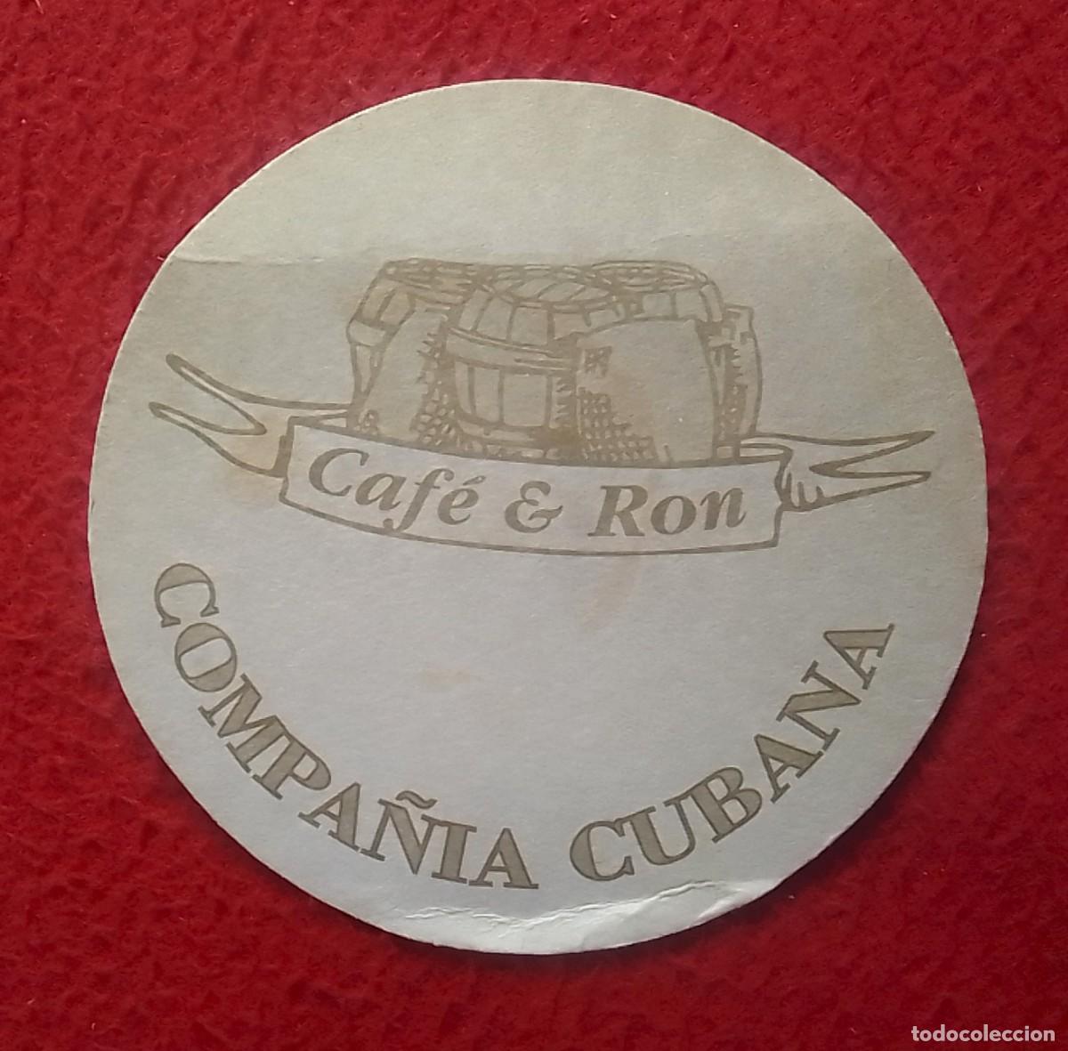 Otras Botellas y Bebidas Antiguas de colecci&oacute;n: ANTIGUO POSAVASOS COASTER MAT CAF&Eacute; & RON COMPA&Ntilde;&Iacute;A CUBANA, VER FOTOS Y DESCRIPCI&Oacute;N, IDEAL COLECCI&Oacute;N..