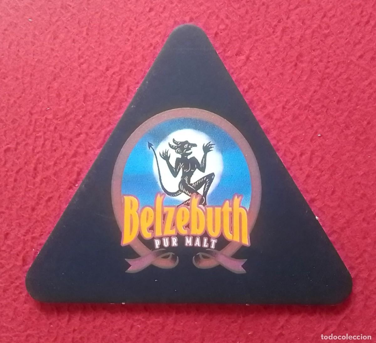 Otras Botellas y Bebidas Antiguas de colecci&oacute;n: POSAVASOS COASTER MAT BELZEBUTH PUR MALT..CERVEZA ? FRANCIA ? BEER ? BIRRA ? BIER ? BIERE ?..DIABLO.