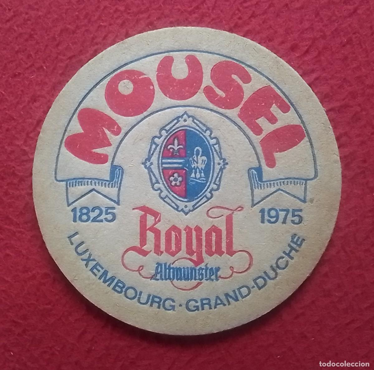 Otras Botellas y Bebidas Antiguas de colecci&oacute;n: POSAVASOS COASTER MAT MOUSEL 1825 1975 ROYAL ALTMUNSTER LUXEMBOURG LUXEMBURGO GRAND DUCHE CERVEZA ?.