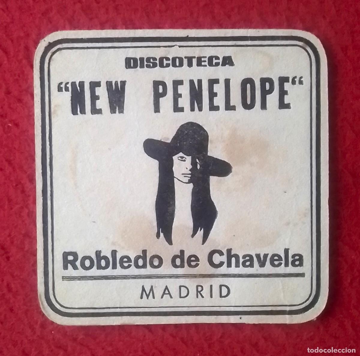 Otras Botellas y Bebidas Antiguas de colecci&oacute;n: POSAVASOS OLD COASTER MAT DISCOTECA DISCO BO&Icirc;TE DISCOTEQUE..NEW PENELOPE ROBLEDO DE CHAVELA MADRID..