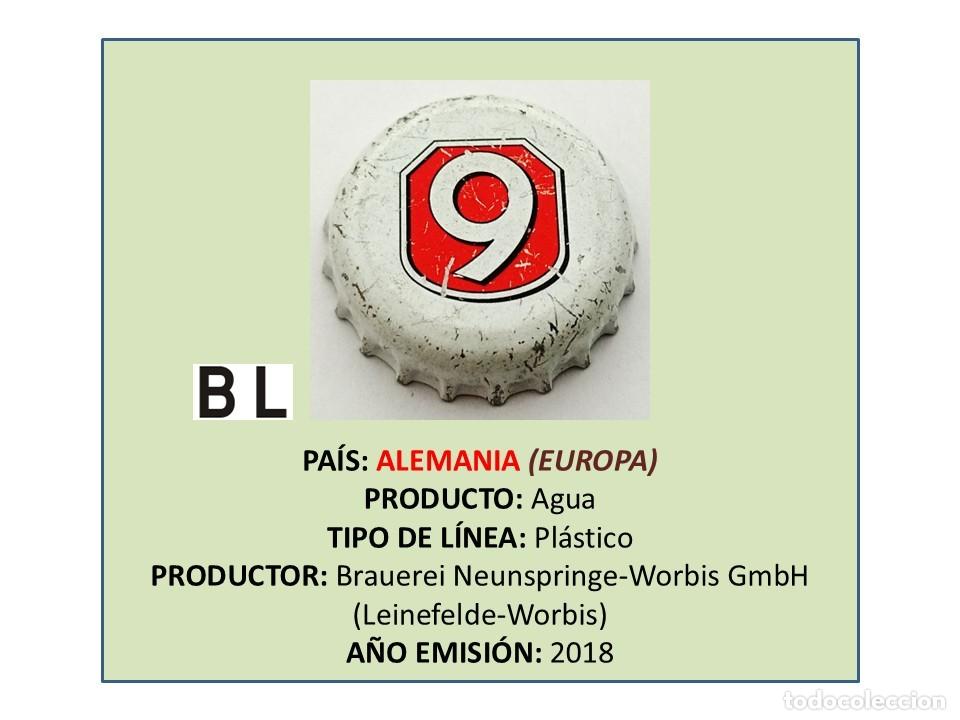 Otras Botellas y Bebidas Antiguas de colecci&oacute;n: TAPON CORONA CAPSULA CHAPA AGUA 9 SPRINGE (ALEMANIA)