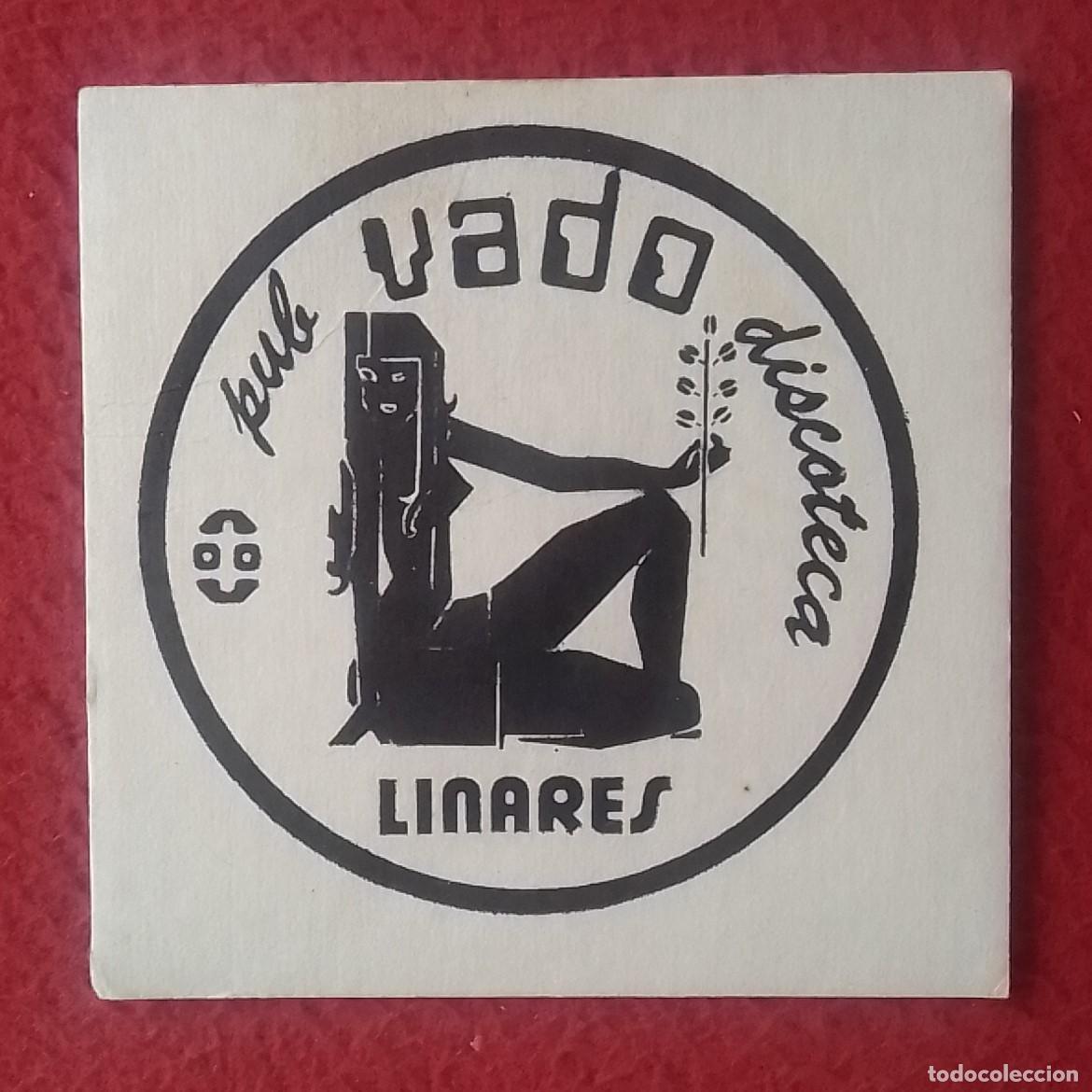 Otras Botellas y Bebidas Antiguas de colecci&oacute;n: ANTIGUO POSAVASOS OLD COASTER MAT PUB DISCOTECA VADO LINARES JA&Eacute;N..VER FOTOS Y DESCRIPCI&Oacute;N...