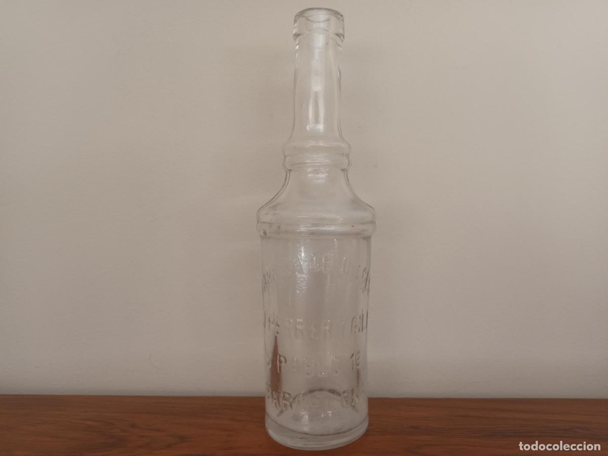 Otras Botellas y Bebidas Antiguas de colecci&oacute;n: BOTELLA FABRICA DE DULCES J FERRER Y GILI. S PABLO 13 BARCELONA