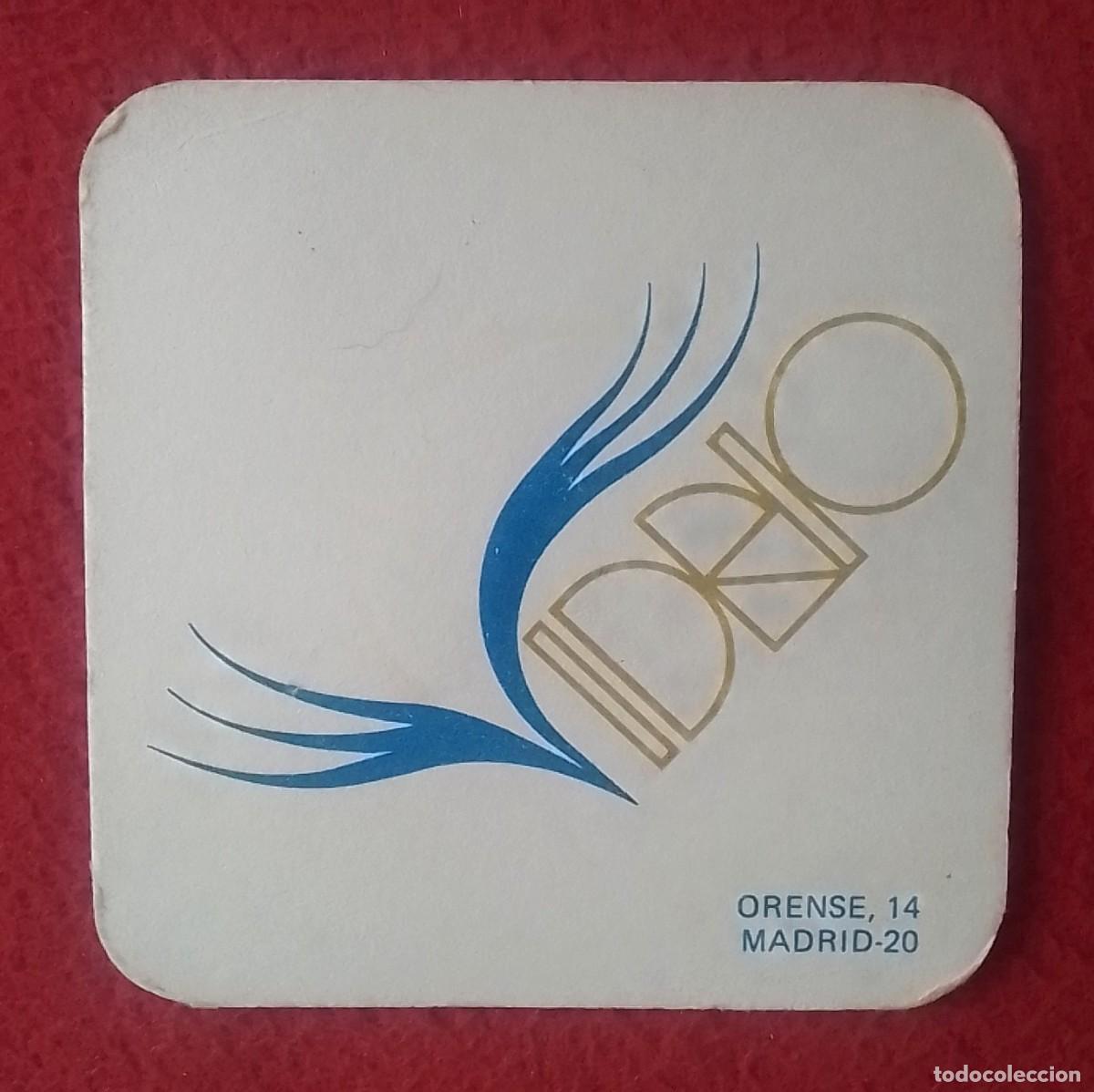 Otras Botellas y Bebidas Antiguas de colecci&oacute;n: ANTIGUO POSAVASOS OLD COASTER MAT VIDRIO CALLE ORENSE DE MADRID..BAR ? PUB ? DISCOTECA ? BO&Icirc;TE ?...