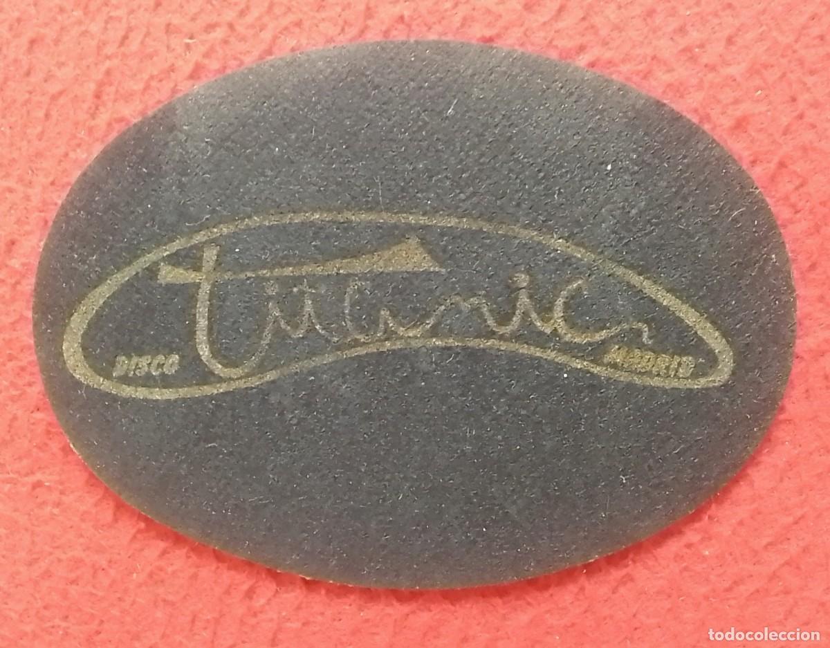 Otras Botellas y Bebidas Antiguas de colecci&oacute;n: ANTIGUO POSAVASOS OLD COASTER MAT TITANIC DISCO DISCOTECA BO&Icirc;TE MADRID SPAIN ESPAGNE SPANIEN SPAGNA.