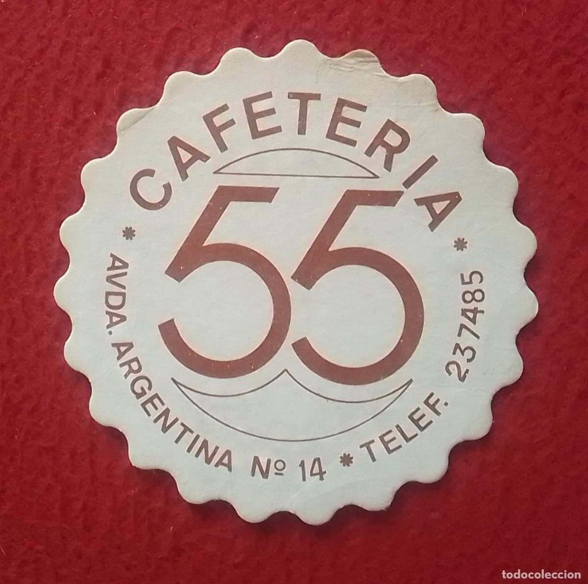 Otras Botellas y Bebidas Antiguas de colecci&oacute;n: ANTIGUO POSAVASOS OLD COASTER MAT CAFETER&Iacute;A 55 AVENIDA ARGENTINA..&iquest; MADRID ? VER FOTOS Y DESCRIPCI&Oacute;N
