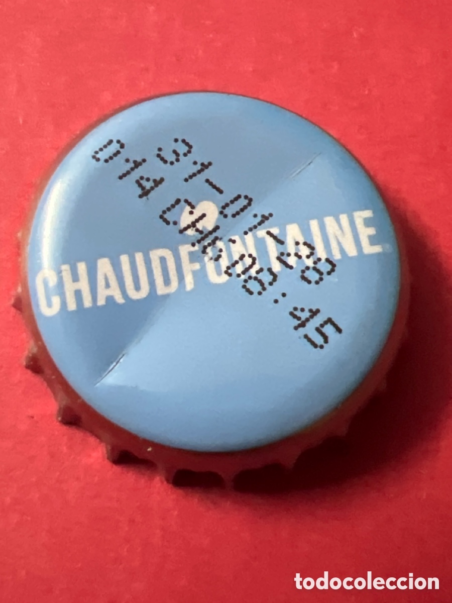 Otras Botellas y Bebidas Antiguas de colecci&oacute;n: T4/X34/H2. Chapa Agua Mineral Natural Chaudfontaine