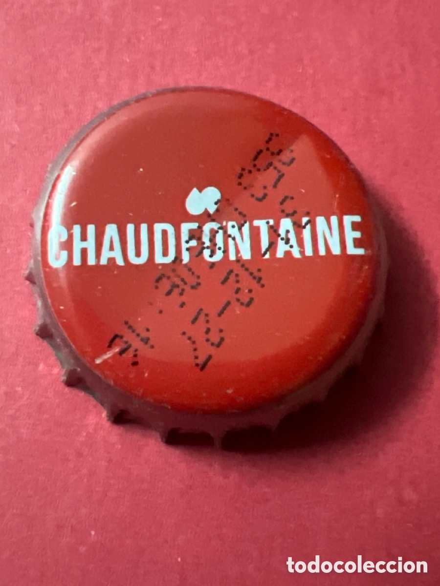 Otras Botellas y Bebidas Antiguas de colecci&oacute;n: T4/X34/N2. CHAPA AGUA - B&Eacute;LGICA - Chaudfontaine