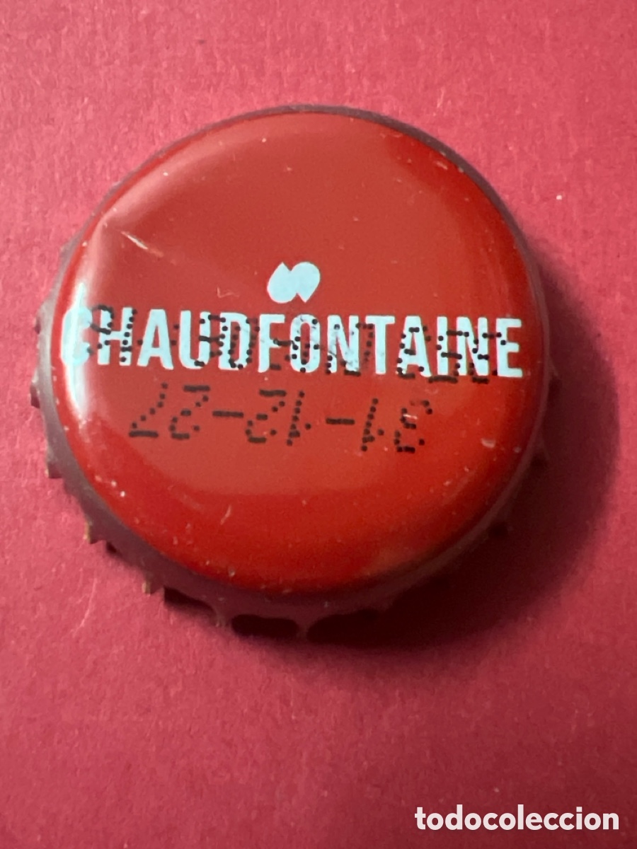 Otras Botellas y Bebidas Antiguas de colecci&oacute;n: T4/X34/N3. CHAPA AGUA - B&Eacute;LGICA - Chaudfontaine