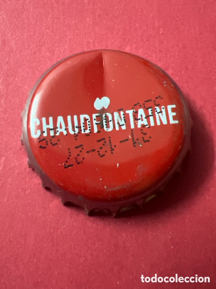 Otras Botellas y Bebidas Antiguas de colecci&oacute;n: T4/X34/N6. CHAPA AGUA - B&Eacute;LGICA - Chaudfontaine