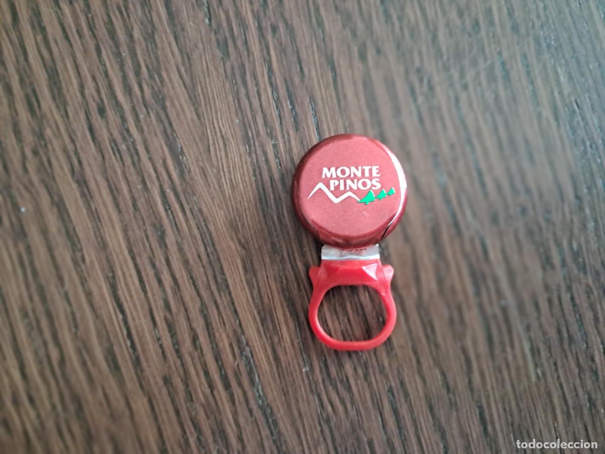 Otras Botellas y Bebidas Antiguas de colecci&oacute;n: chapa tirador de agua Monte Pinos, con gas.