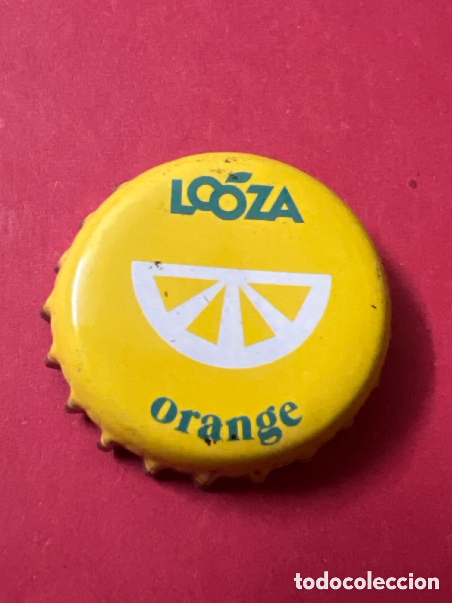 Otras Botellas y Bebidas Antiguas de colecci&oacute;n: T4/X33/A1. CHAPA - BEBIDA DE FRUTAS - LOOZA ORANGE - B&Eacute;LGICA