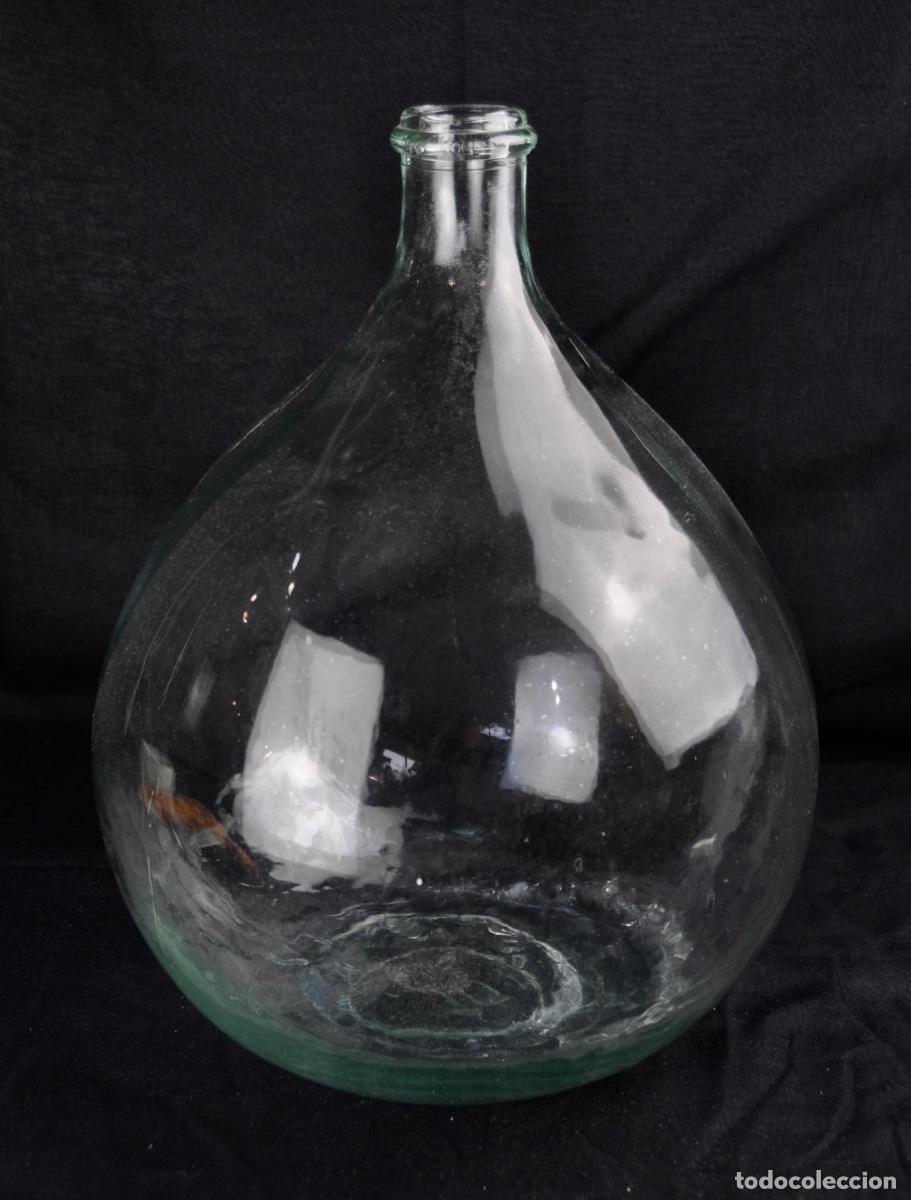 Otras Botellas y Bebidas Antiguas de colecci&oacute;n: Damajuana francesa transparente 10 litros