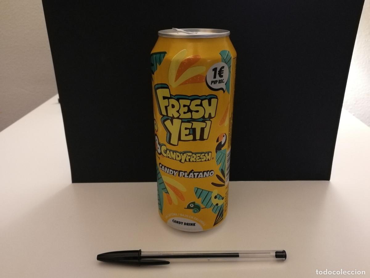 Otras Botellas y Bebidas Antiguas de colecci&oacute;n: LATA VACIA - BOTE BEBIDA ENERGETICA ENERYETI FRESH CANDY PLATANO - YETI